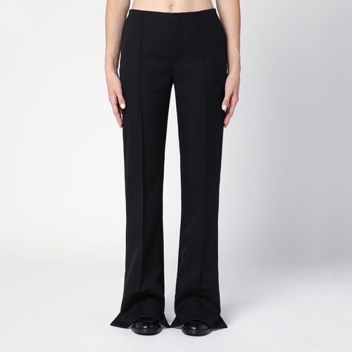 Black asymmetrical wool trousers - Chloé - Modalova