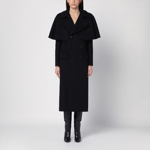 Black double-face wool cape coat - Chloé - Modalova