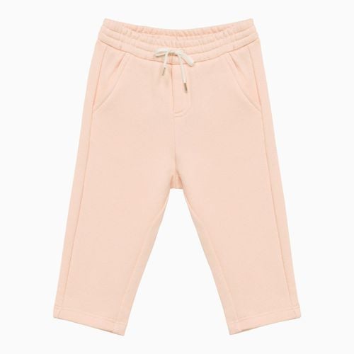 Pale pink cotton jogging trousers - Chloé - Modalova