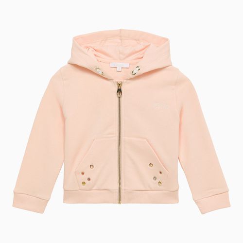 Pale pink cotton hoodie - Chloé - Modalova