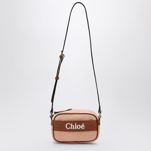 Borsa a costine chiara con logo - Chloé - Modalova