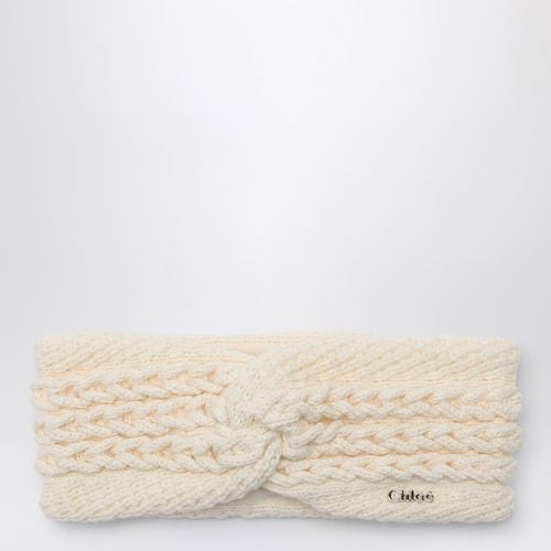 Cotton and wool Ivory braided headband - Chloé - Modalova