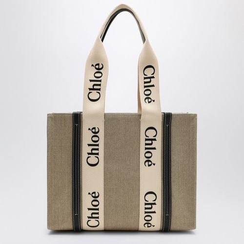 Natural canvas Woody bag - Chloé - Modalova