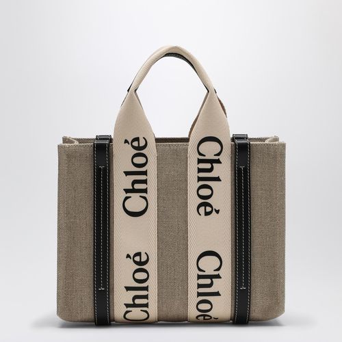 Woody little bag in beige canvas - Chloé - Modalova