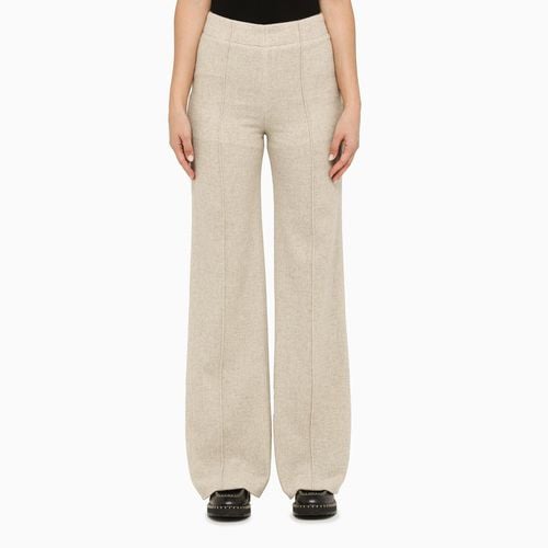 Beige wool and cashmere palazzo trousers - Chloé - Modalova