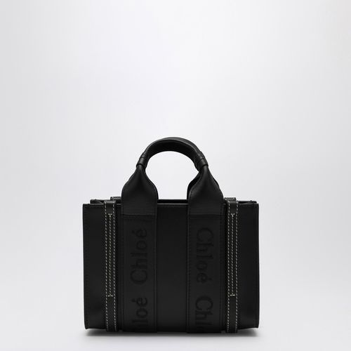 Woody mini black leather bag - Chloé - Modalova