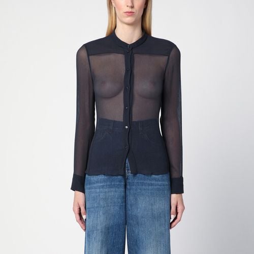 Transparent blue silk blouse - Chloé - Modalova