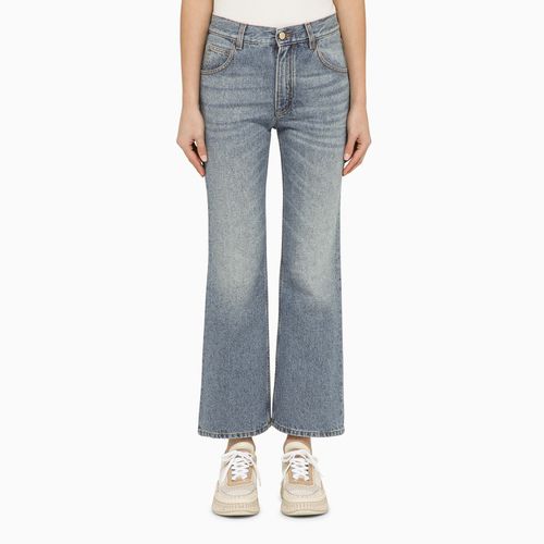 Washed-effect cropped denim jeans - Chloé - Modalova