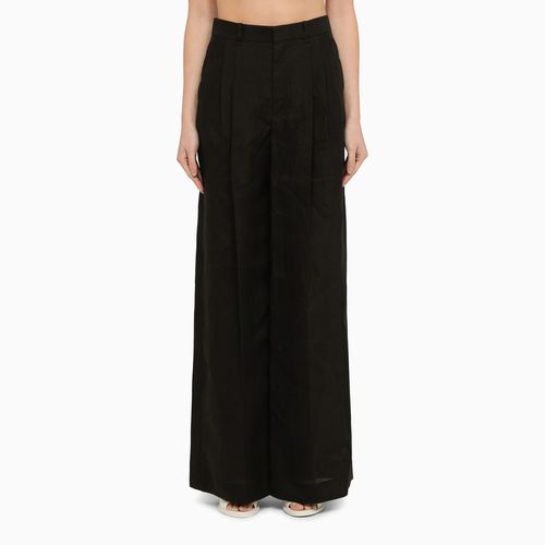 Black wide trousers in ramie - Chloé - Modalova