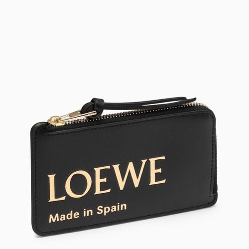 Black leather coin purse with logo - Loewe - Modalova