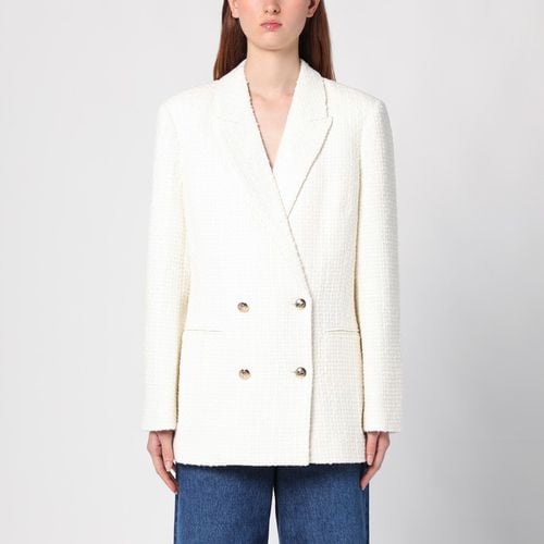 Ivory double-breasted jacket in wool blend - ANINE BING - Modalova