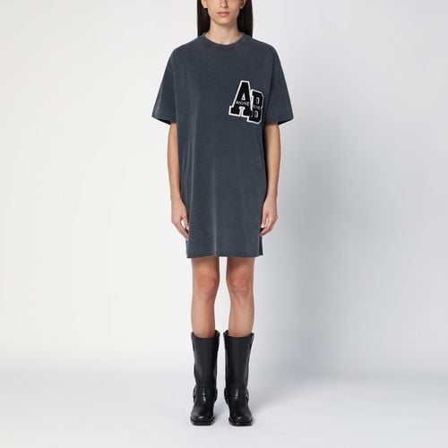 Black washed cotton T-shirt dress - ANINE BING - Modalova