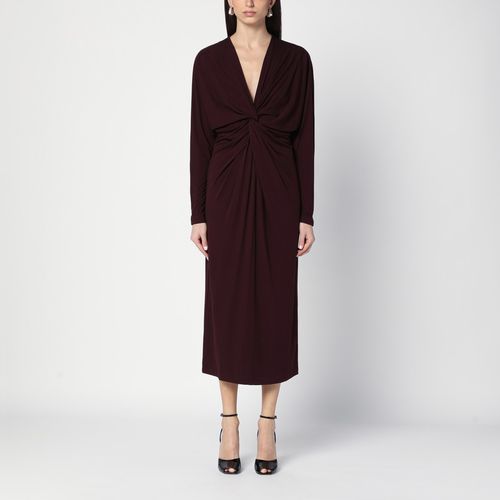 Mathilde dress with burgundy draping - ANINE BING - Modalova