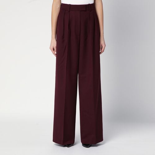 Burgundy Lou palazzo trousers - ANINE BING - Modalova