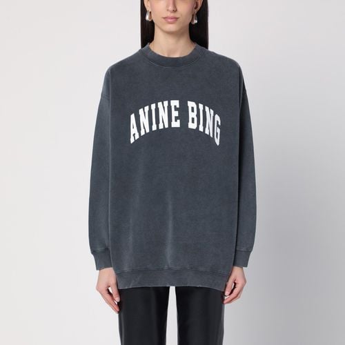 Tyler washed black sweatshirt - ANINE BING - Modalova