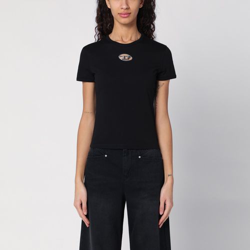 Black T-shirt with Oval D - Diesel - Modalova