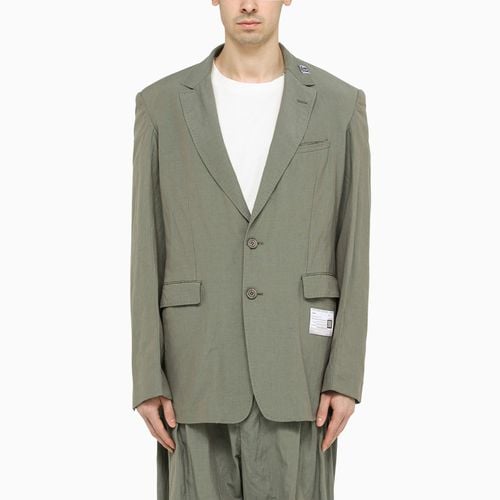 Single-breasted khaki jacket in technical fabric - Maison MIHARA YASUHIRO - Modalova