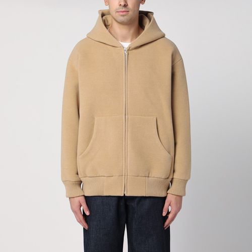 Beige wool hoodie - Auralee - Modalova