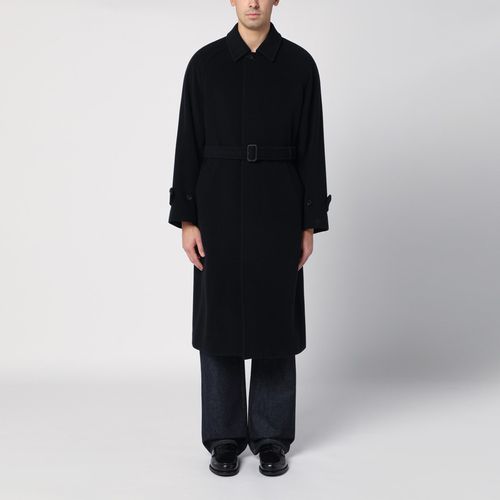 Black belted wool coat - Auralee - Modalova