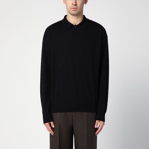 Black wool blend polo jumper - Auralee - Modalova