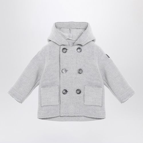 Grey double-breasted fleece jacket - Il Gufo - Modalova