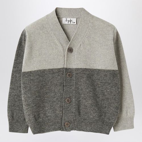 Colour-block wool cardigan - Il Gufo - Modalova