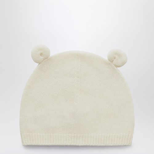 Ivory wool bonnet with ears - Il Gufo - Modalova