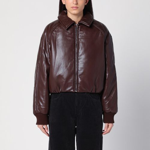 Bomber marrone in eco pelle - AGOLDE - Modalova