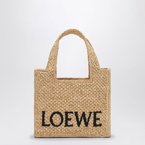 LOEWE Font Tote mini raffia bag - Loewe - Modalova