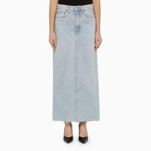 Blue denim long skirt - AGOLDE - Modalova