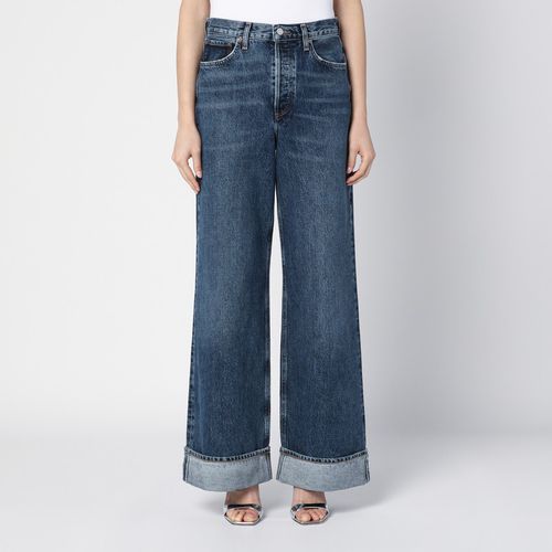 Dame Blue wide ribbed denim jeans - AGOLDE - Modalova