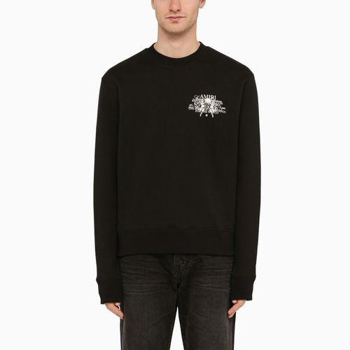 Cotton crew-neck sweatshirt with logo print - AMIRI - Modalova