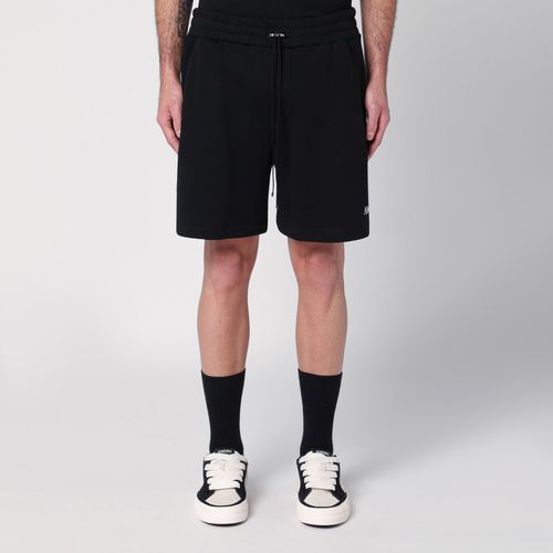 Black cotton short with logo - AMIRI - Modalova