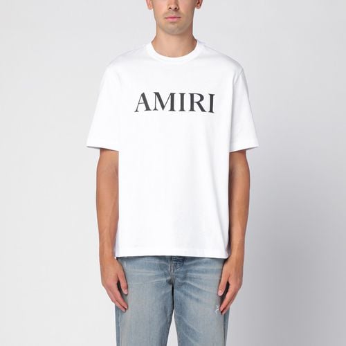 White cotton T-shirt with logo - AMIRI - Modalova