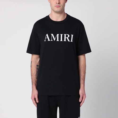 Black cotton T-shirt with logo - AMIRI - Modalova