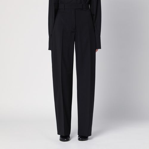 Ampezzo black wool wide trousers - Sportmax - Modalova