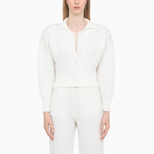 Knitted cardiganWhite knitted cardigan - ART ESSAY - Modalova