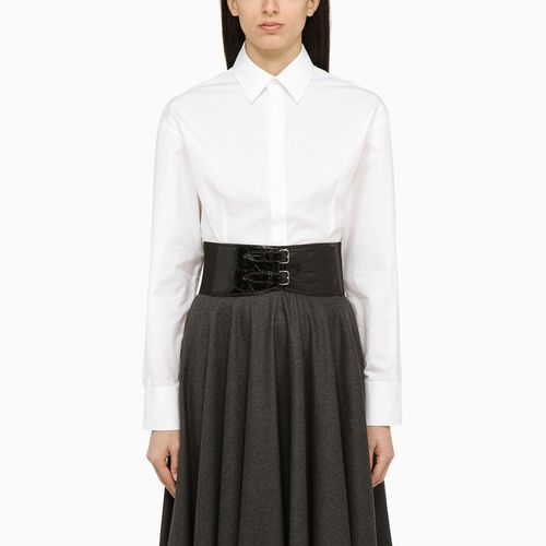 White cotton body shirt - Alaïa - Modalova