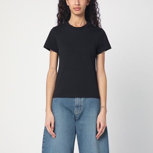 Black cotton t-shirt with logo - Alaïa - Modalova