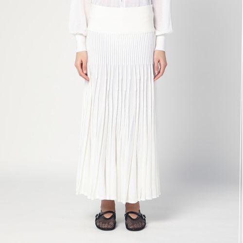 Long white woollen coat - Alaïa - Modalova