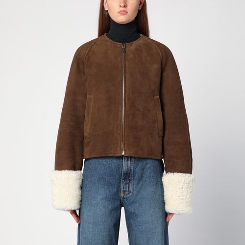 Braune kurze Jacke aus Shearling - Alaïa - Modalova