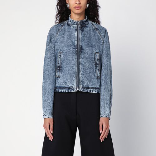 Giacca racing arrotondata in denim - Alaïa - Modalova