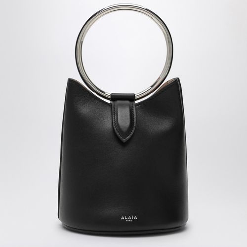 Mini Ring Bucket black leather bag - Alaïa - Modalova