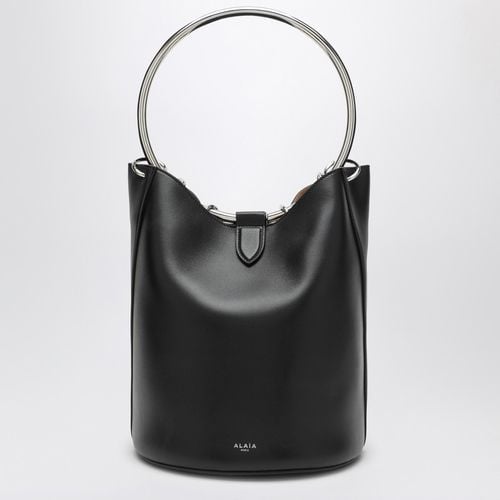 Large Ring Bucket black leather bag - Alaïa - Modalova