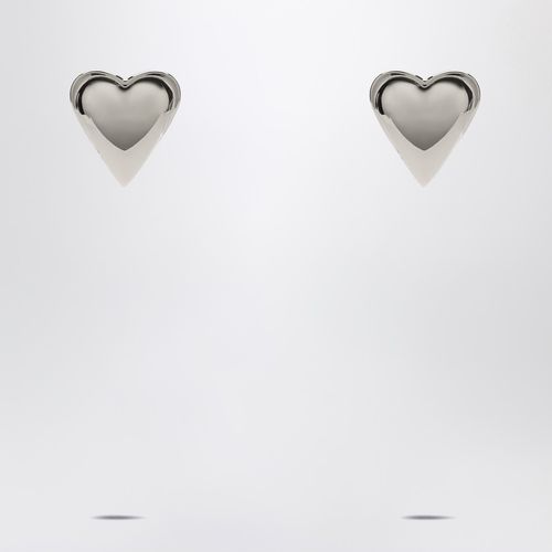 Le Coeur Bombé silver earrings - Alaïa - Modalova