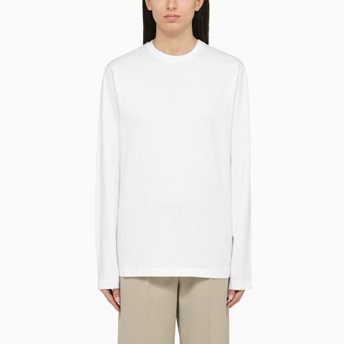 White cotton long-sleeved T-shirt - Sportmax - Modalova