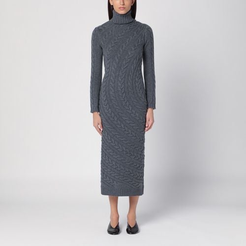 Grey wool and cashmere turtleneck dress - Max Mara - Modalova