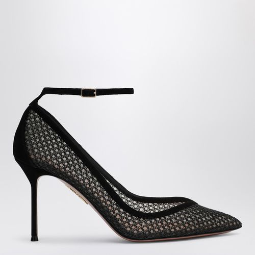 Black mesh décolleté Asha - Aquazzura - Modalova