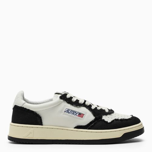 Medalist wblack/white leather and canvas trainer - AUTRY - Modalova