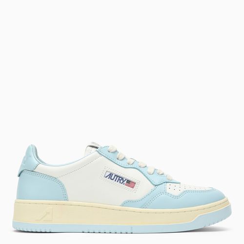 Medalist leather white/light blue - AUTRY - Modalova